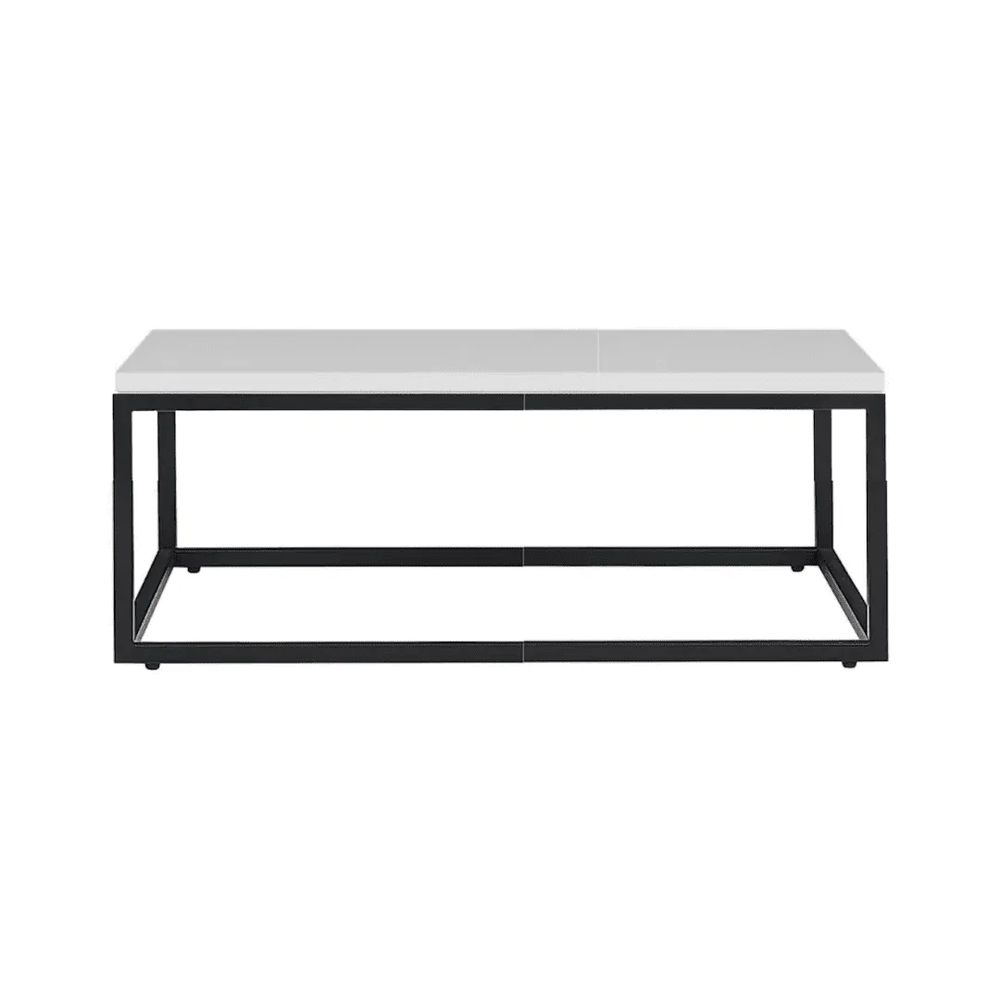 Hire Rectangular Black Coffee Table w/ White Top Hire, hire Tables, near Blacktown