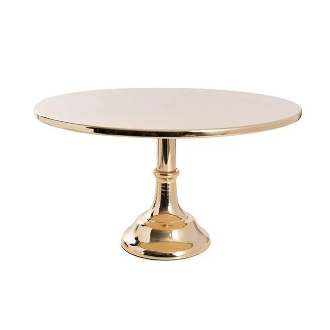 Hire Gloss Metal Cake Stand Gold, hire Miscellaneous, near Riverstone image 1