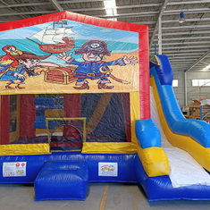 Hire Dinosaurs Combo Jumping Castle and Slide, in Geebung, QLD