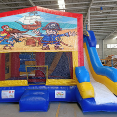 Hire Dinosaurs Combo Jumping Castle and Slide