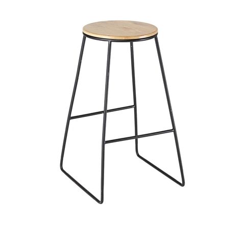 Hire Bar Stool - Industrial with black legs