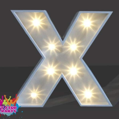 Hire LED Light Up Letter - 60cm - X