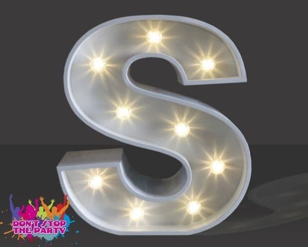 Hire LED Light Up Letter - 60cm - S, from Don’t Stop The Party