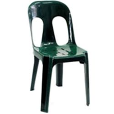 Hire Green plastic chair – sturdy and stackable, in Underwood, QLD
