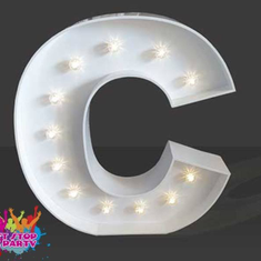 Hire LED Light Up Letter - 60cm - C