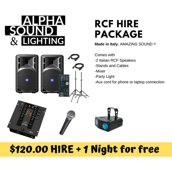 Hire RCF Speaker Hire Package 1