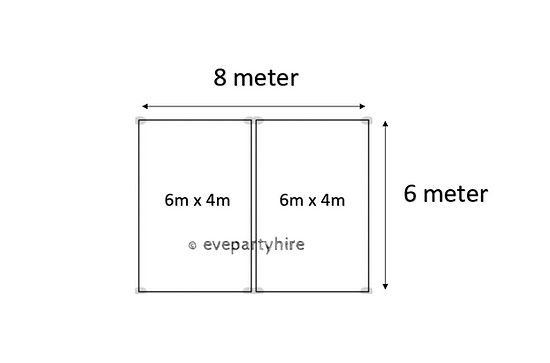 Hire 8m x 6m Pop up Marquee, hire Marquee, near Ingleburn image 1