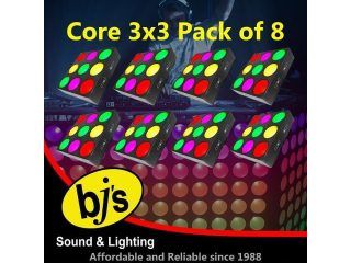 Hire CHAUVET CORE 3×3 LED RGB WASH LIGHT – PACK OF 8, from Lightsounds Gold Coast