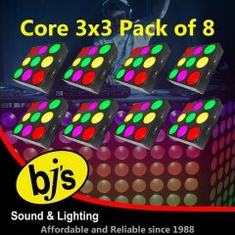 Hire CHAUVET CORE 3×3 LED RGB WASH LIGHT – PACK OF 8, in Ashmore, QLD