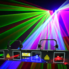 Hire 4-Ray Laser RGBR 330mw