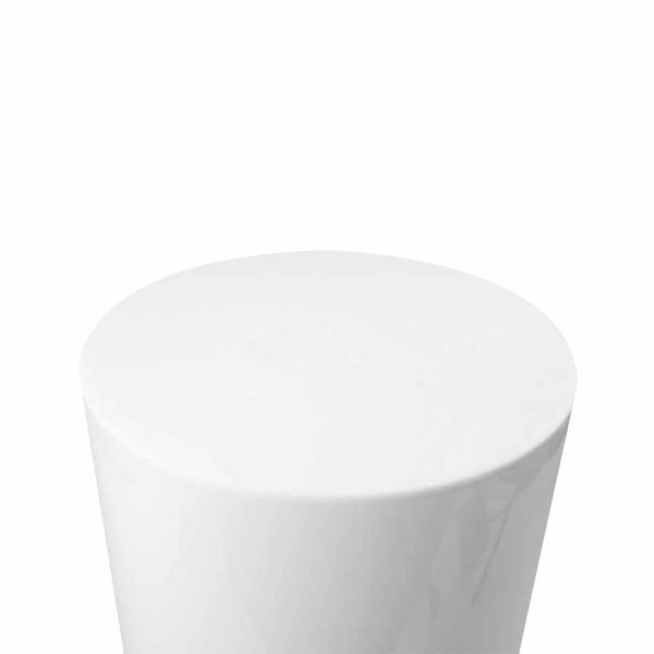 Hire Plinth Round Gloss White (33cmDx91cmH)