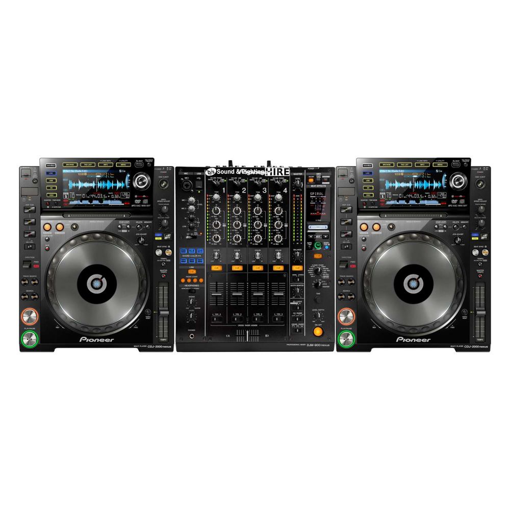Hire Pioneer DJ System 2x CDJs2000NXS + DJM900NXS, hire DJ Decks, near Newstead