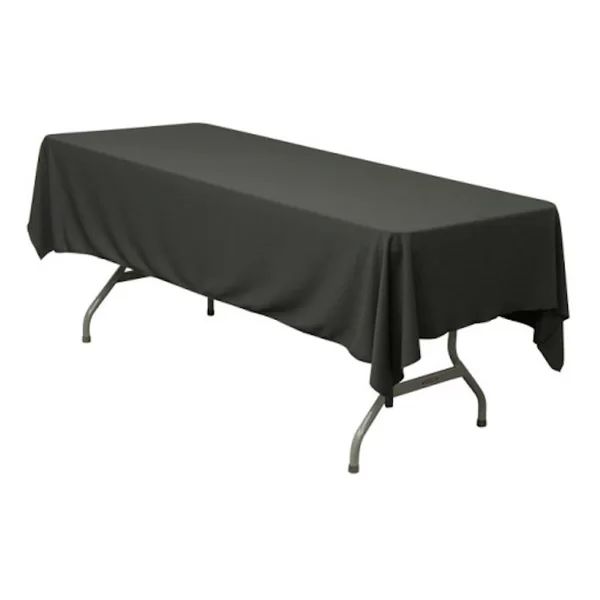 Hire Black Tablecloth for Large Trestle Table Hire