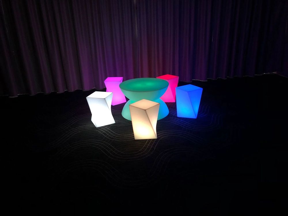 Hire Glow Twisted Cube Hire, hire Glow Furniture, near Auburn image 1