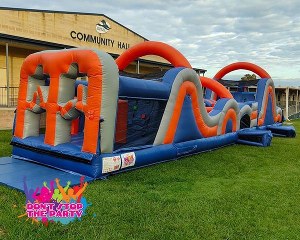 Hire Plain Combo Jumping Castle and Slide, from Don’t Stop The Party