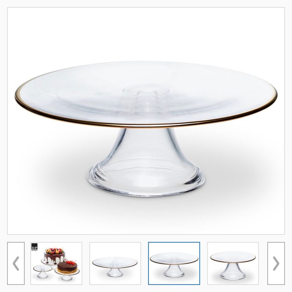 Hire Glass Cake Stand (Medium), hire Miscellaneous, near Seaforth