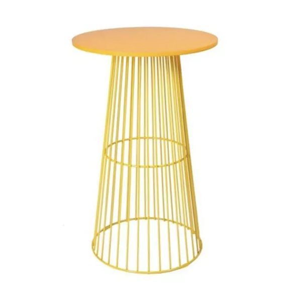 Hire Yellow Wire Cocktail Table Hire