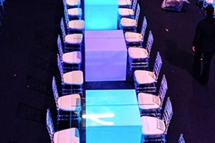Hire Glow Banquet Tables (if you’re hiring 1-10/ 195each), hire Tables, near Smithfield