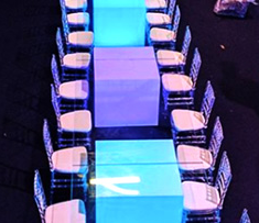 Hire Glow Banquet Tables (if you’re hiring 1-10/ 195each)