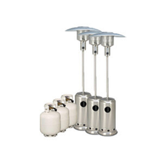 Hire Package 3 – 3 x Mushroom Heater With Gas Bottle Included