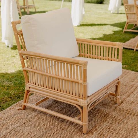 Hire Bahamas Single Rattan Sofa, hire Chairs, near Brookvale