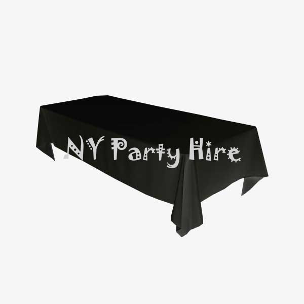 Hire Rectangular Table Cloth – Black, hire Tables, near Castle Hill