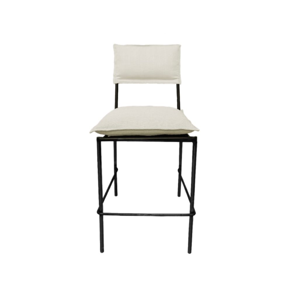 Hire BYRON STOOL BLACK FRAME SAND FABRIC, hire Chairs, near Brookvale