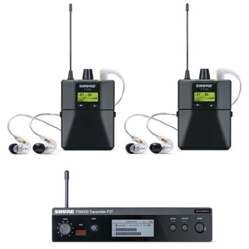 Hire Shure PSM300 Twin Wireless System w/ SE215-CL Earphones J10, hire Microphones, near Cheltenham image 1
