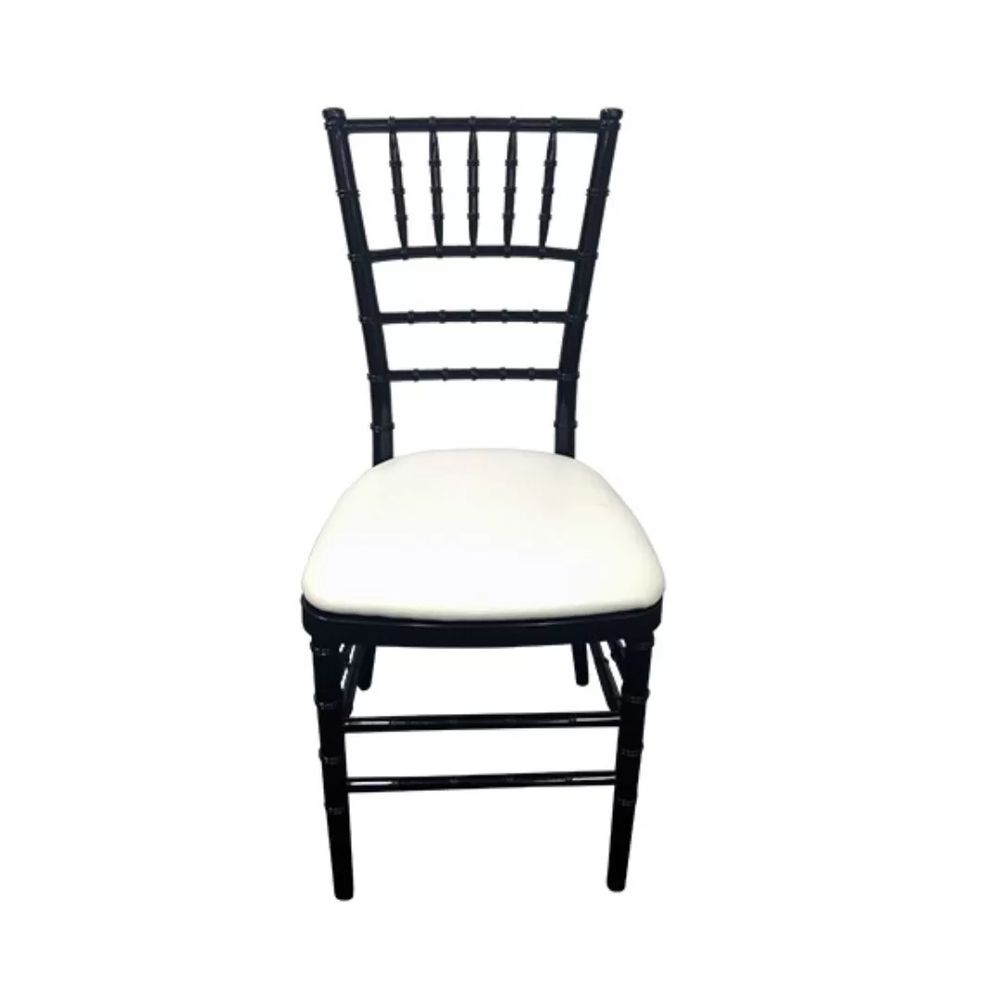 Hire Black Tiffany Chair Hire w/ White Cushion, hire Chairs, near Chullora