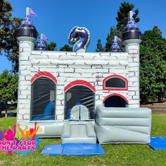Hire Colourful Combo Jumping Castle & Slide