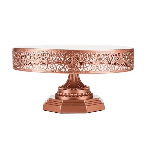 Hire Rose Gold Cake Stand Hire (30cm), hire Miscellaneous, near Riverstone image 2