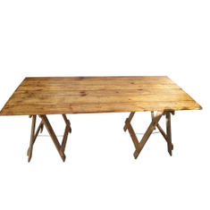 Hire RECLAIMED TRESTLE TABLE