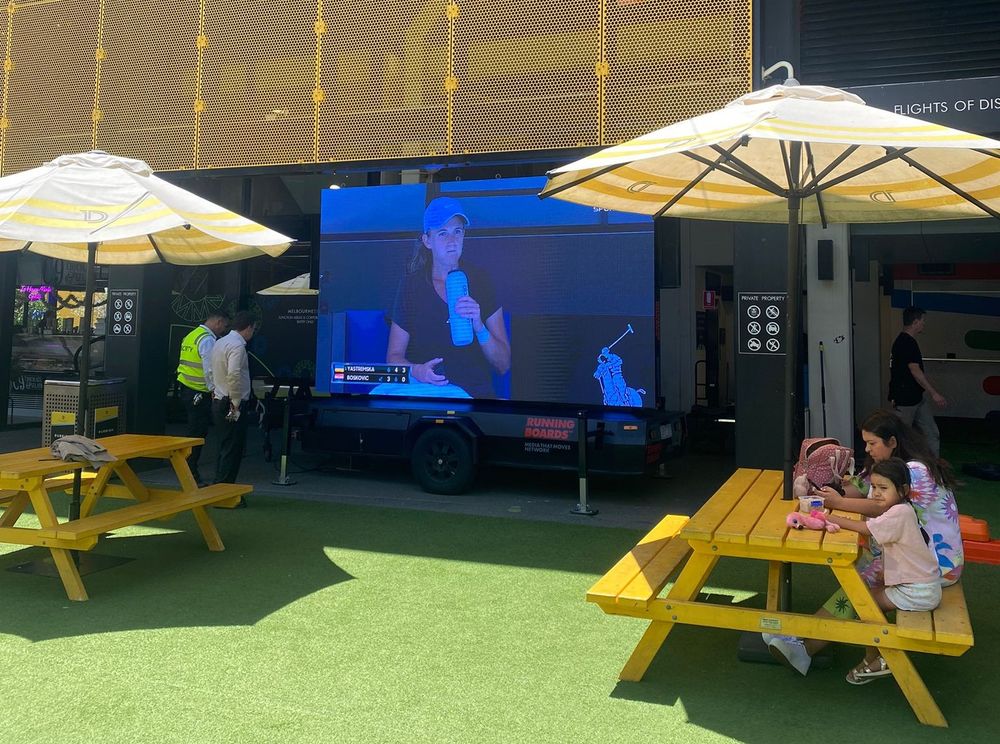 Hire Digital Screen 8 (3.8m x 2.2m) P4 LED Trailer Screen, hire TVs, near Notting Hill image 2