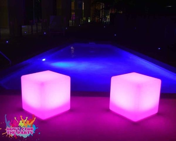 Hire Illuminated Glow Bench - Curved, from Don’t Stop The Party