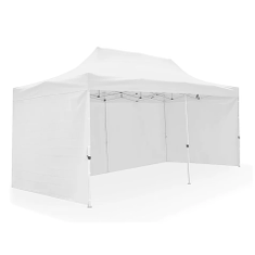 Hire 4mx8m Pop Up Marquee w/ Walls on 3 sides