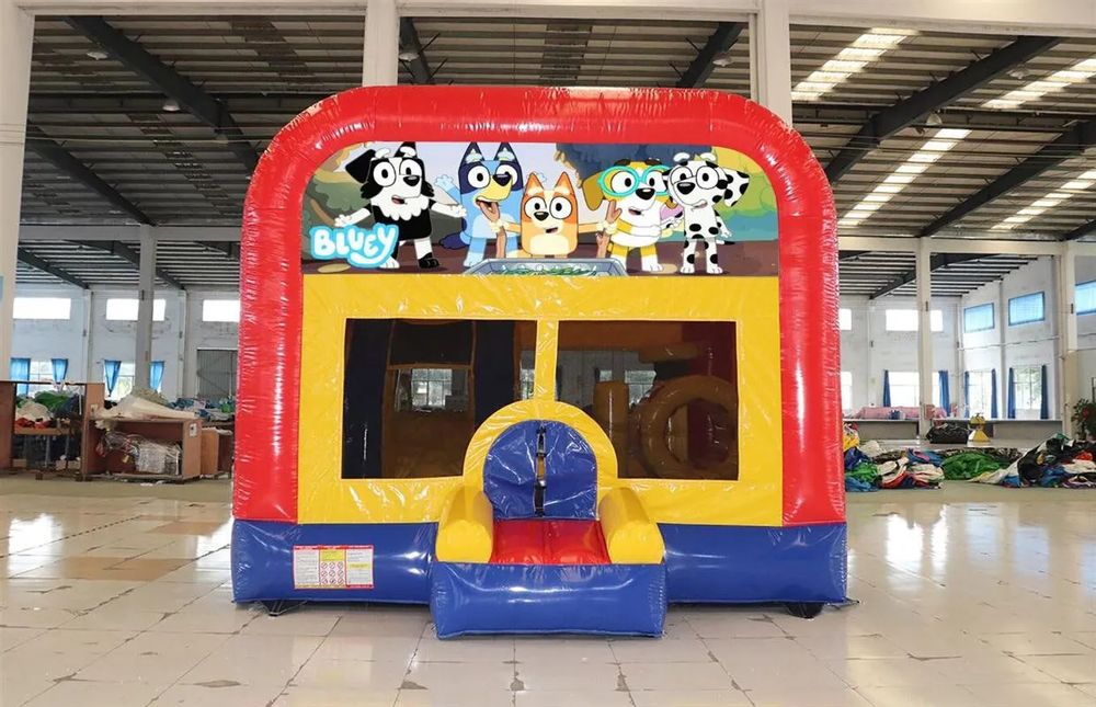 Hire BLUEY JUMPING CASTLE WITH SLIDE, hire Jumping Castles, near Doonside