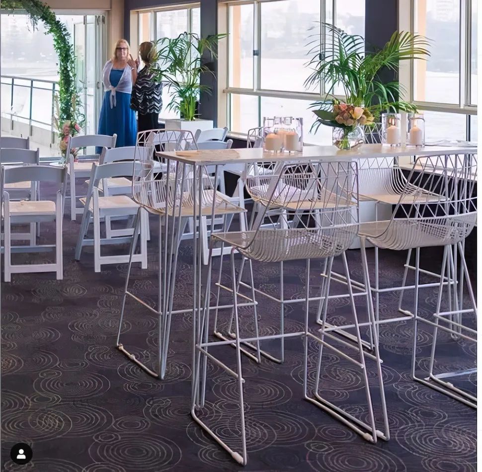 Hire White Wire Stool / White Arrow Stool Hire, hire Chairs, near Auburn image 1