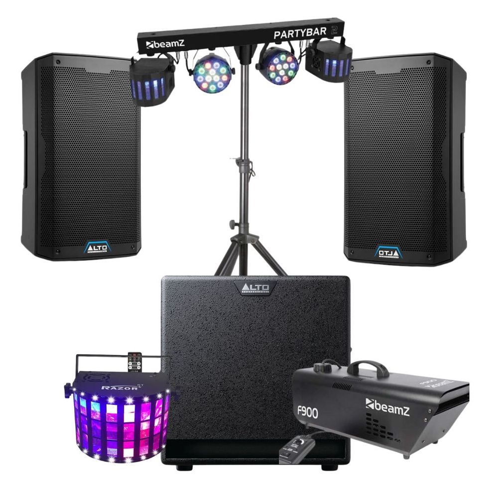 Hire DJ Party hire. Complete speakers, Subwoofer, Party Bar lights and fog machine., hire Speakers, near Dee Why image 1