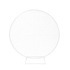 Hire Circular White Mesh Backdrop Hire