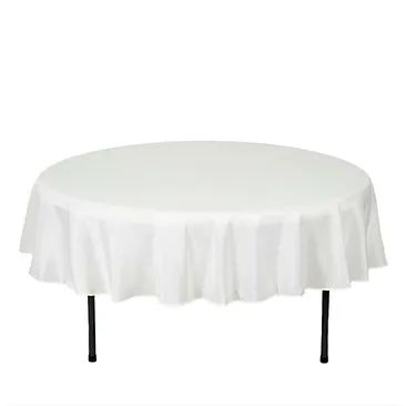 Hire Plastic White Round Table Cover 213cm ( Disposable), hire Tables, near Ingleburn image 1