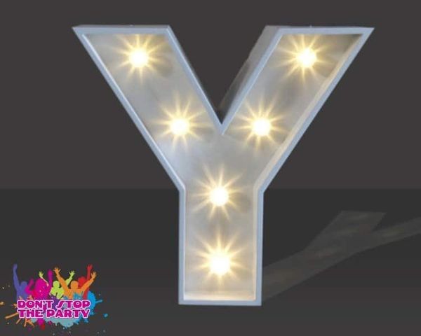 Hire LED Light Up Letter - 60cm - Y, from Don’t Stop The Party