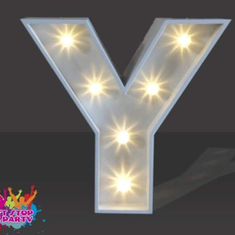 Hire LED Light Up Letter - 60cm - Y