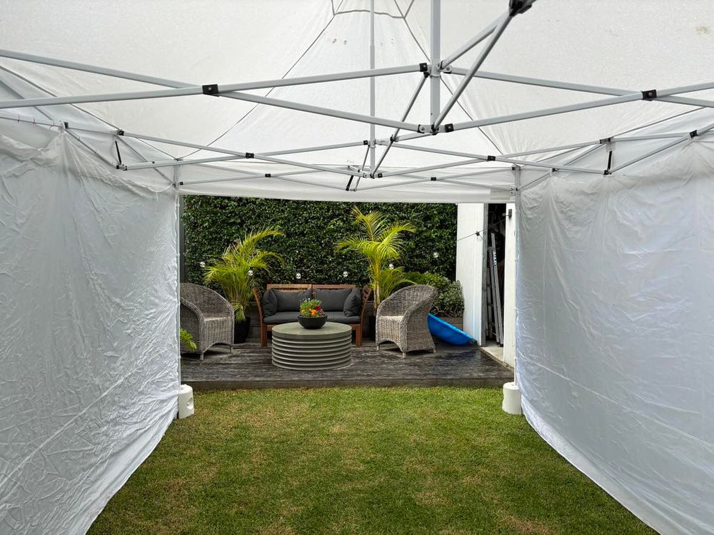 Hire Gazebo marquee white 6 by 3, hire Miscellaneous, near Haberfield image 1