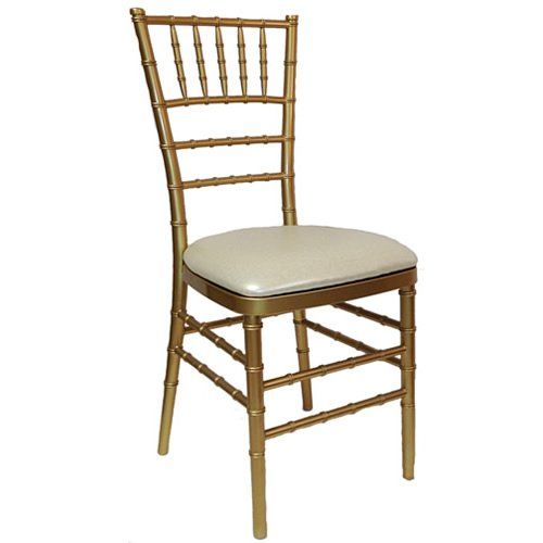 Hire Gold Tiffany Padded Chair Hire, from Melbourne Party Hire Co