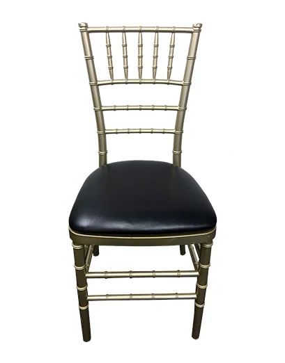 Hire Gold Tiffany Chair with Black Cushion Hire, hire Chairs, near Wetherill Park