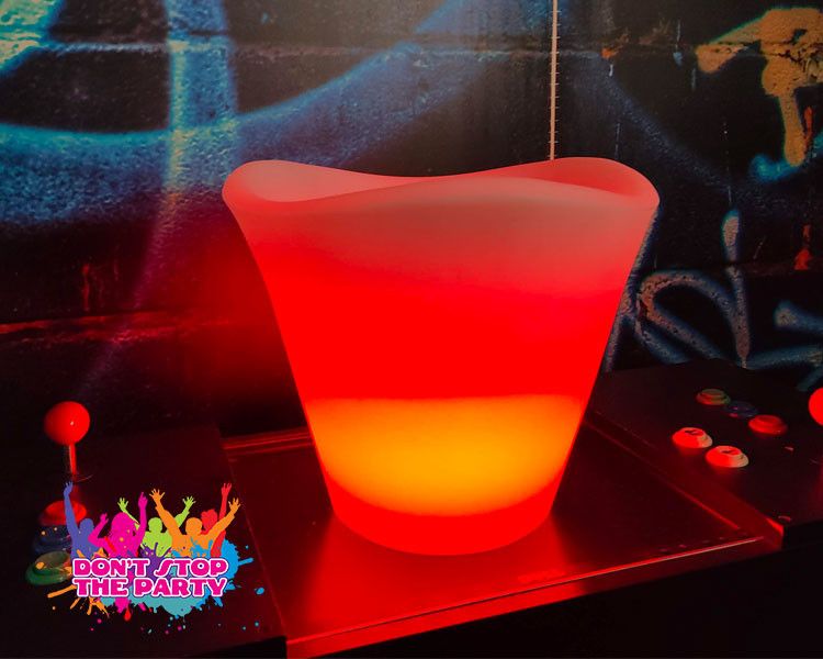 Hire Illuminated Glow Drinks Bar Table, hire Glow Furniture, near Geebung