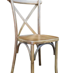 Hire Cross Back Chair - Oak Wood, in Canning Vale, WA