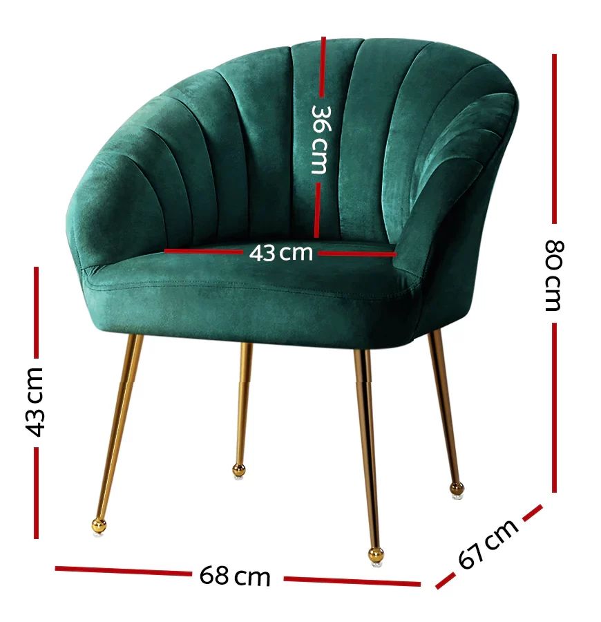 Hire Arm Chair – Green Velvet, Gold Legs, hire Chairs, near Moorabbin
