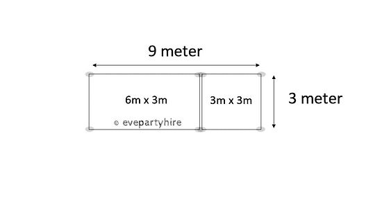 Hire 9m x 3m Pop up Marquee, hire Marquee, near Ingleburn