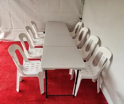 Hire Chair Bistro White Plastic, hire Chairs, near Ingleburn image 2
